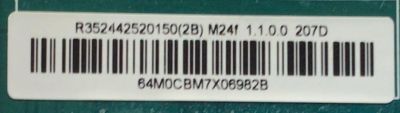 MAIN PARA MONITOR HP ORIGINAL / NUMERO DE PARTE R352442520150 / R017122810742 / 64M0CBM7X06982B / PANEL LM238WF2 (HS)(AK1) / MODELO HSD-0090-K - Imagen 3